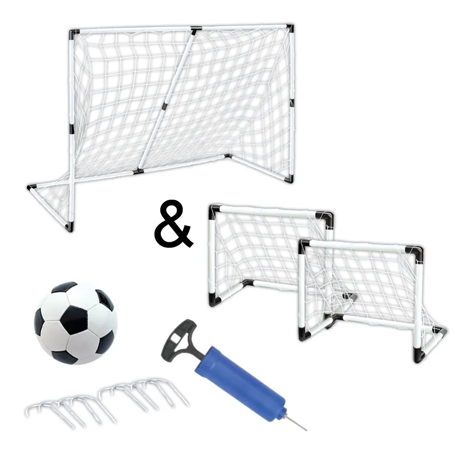 Set De 9 Mini Fútbol De Mano De Dedo | Portería Y Red Para Juegos De Mesa