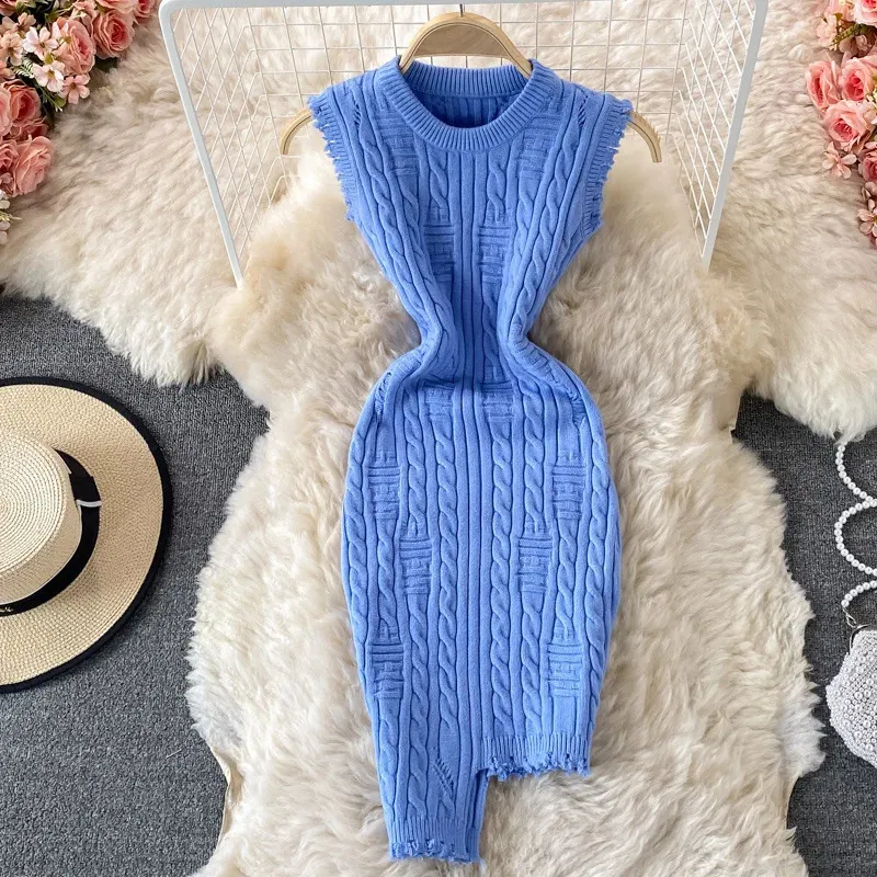 solid twist knitted sweater dress Womens Oversized Twist Knit Sweater Dress Long... From Kong003, $21.46