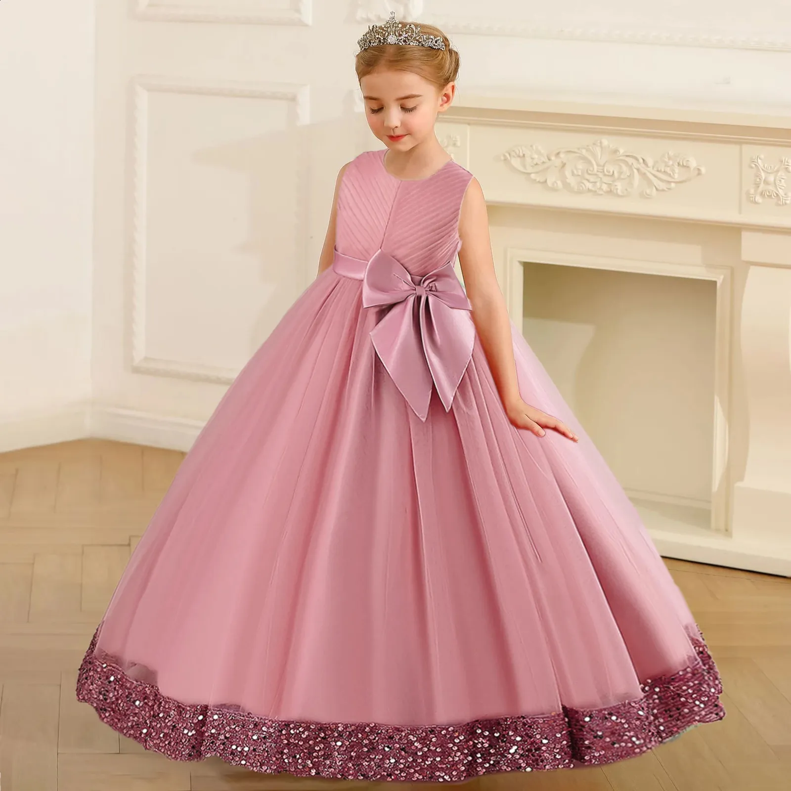 fluffy bridesmaid dresses Sequin For Girls Elegant... From Tonglian08, Rs.3,374.36 Rea Light Blue Dress You can choose from Color:Desert sports dress