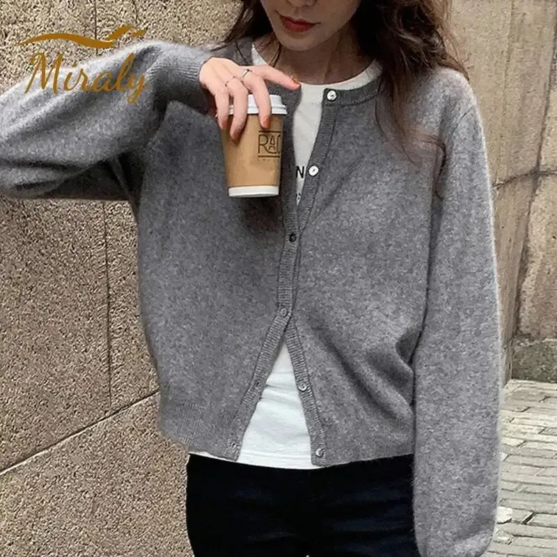 2026 Y2K Autumn Winter Warm Korean Single Breasted Sweater