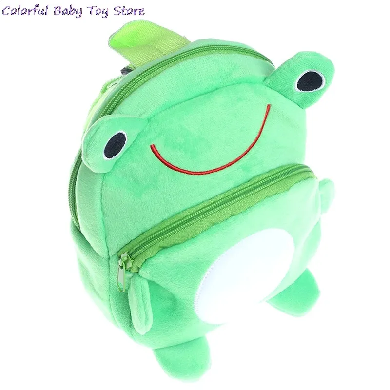 Mini Cartoon Frog Plush Backpack Kids School Bag For Toddlers And ...
