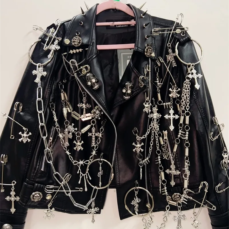 Gothic jacket junior acetate crystal decoration casual novelty all