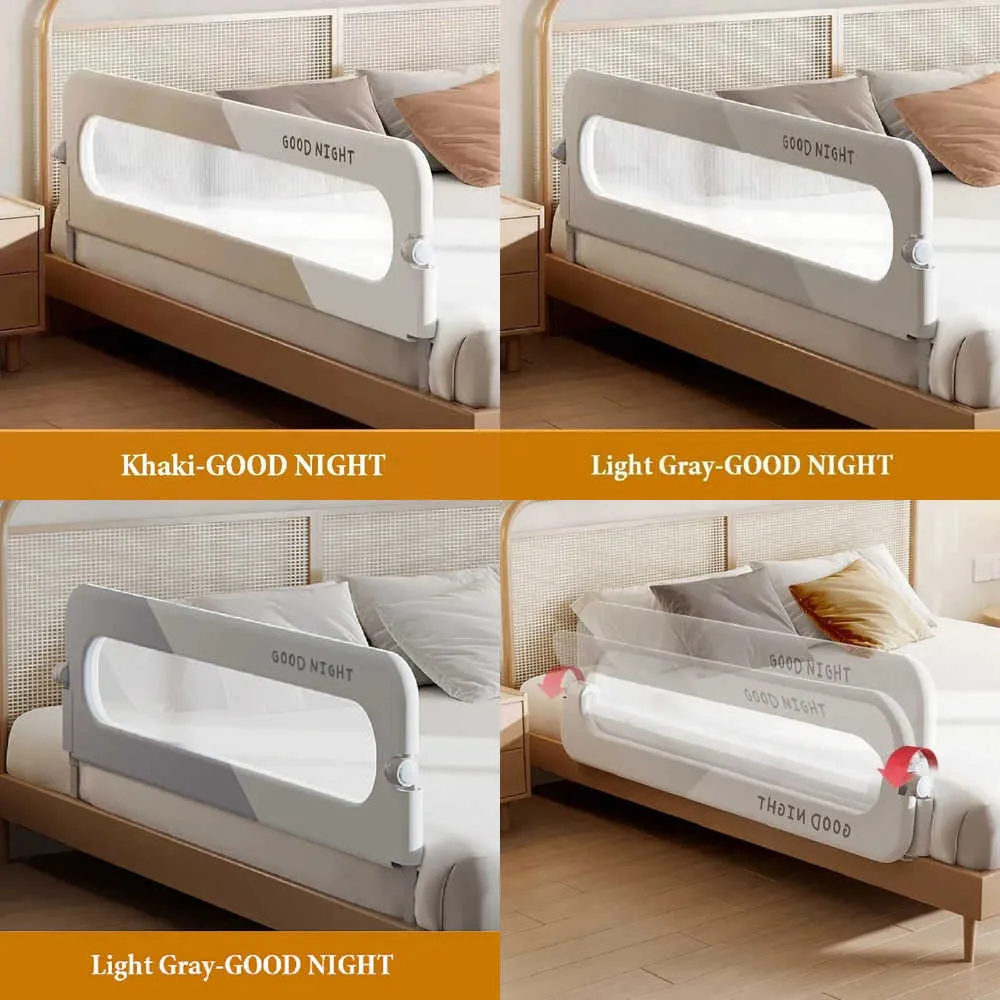 Sleeping Against Railing Indoor Foldable Baby Bed Guardrail Bedroom Railings For Children ...