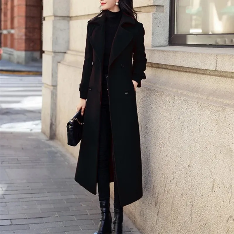 Womens Korean Long Sleeveless Vest Winter Coat with Hood Black