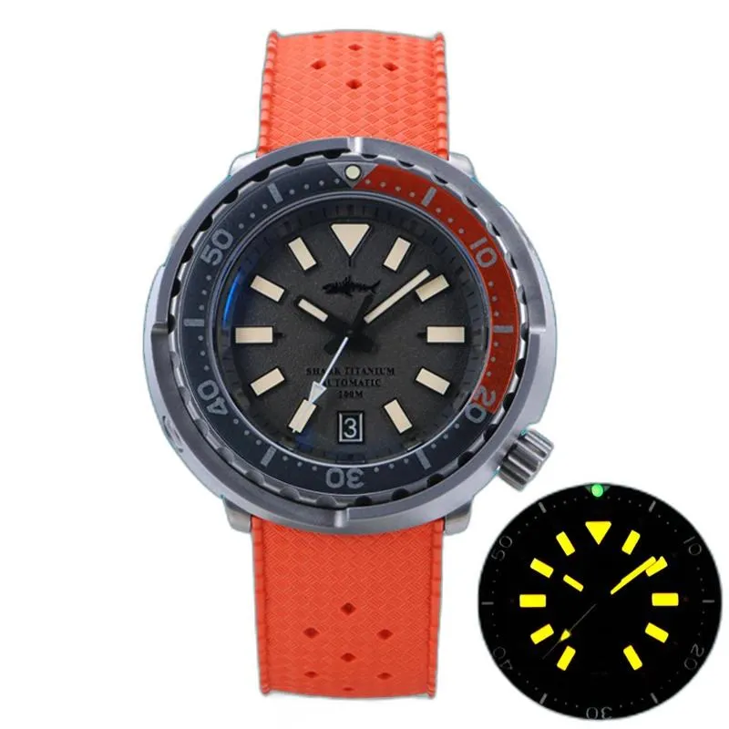 Orologi Da Polso Heimdallr Sharkey Titanio Diver Orologi Luminoso