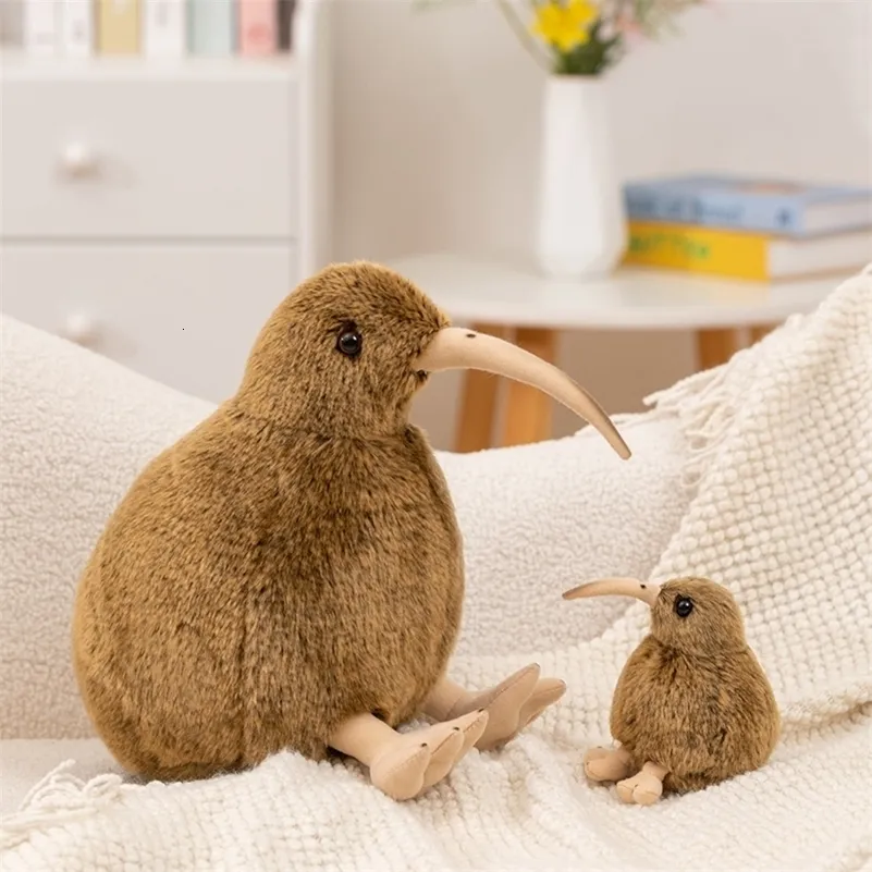 12/28cmシミュレーションブラウンキウイぬいぐるみおもちゃやソフトな