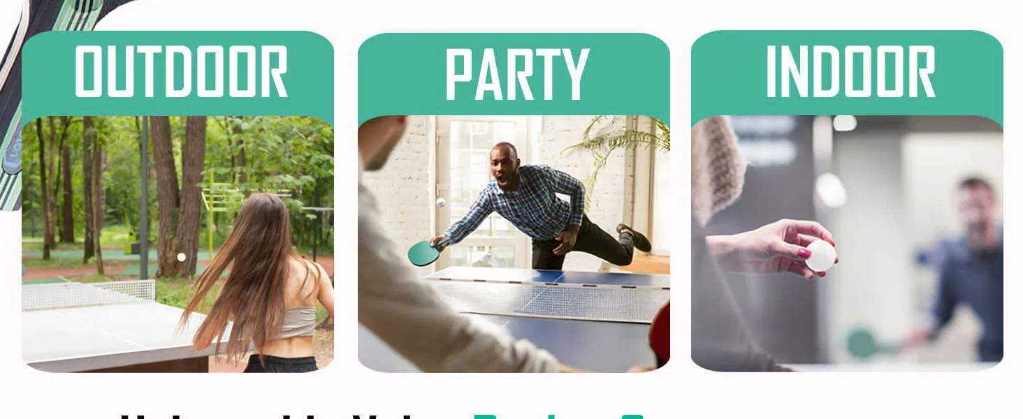 Ping Pong Paddles Table Tennis Paddle Set with Advanced Speed Control ...