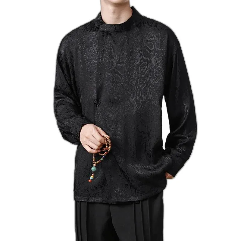 Abbigliamento Etnico Prodotto Autunno Stile Cinese Camicia Di Seta