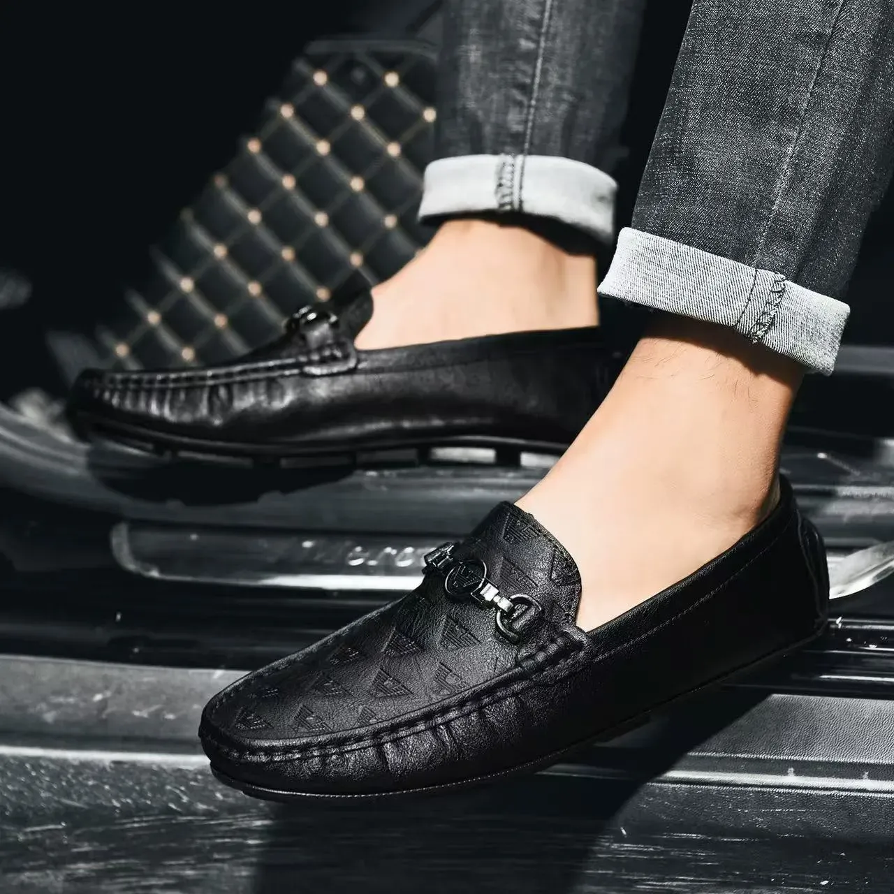 designer black dress shoes Men's Dress Luxury Shoes - Hand Made in Italy - Black - Cap Toe