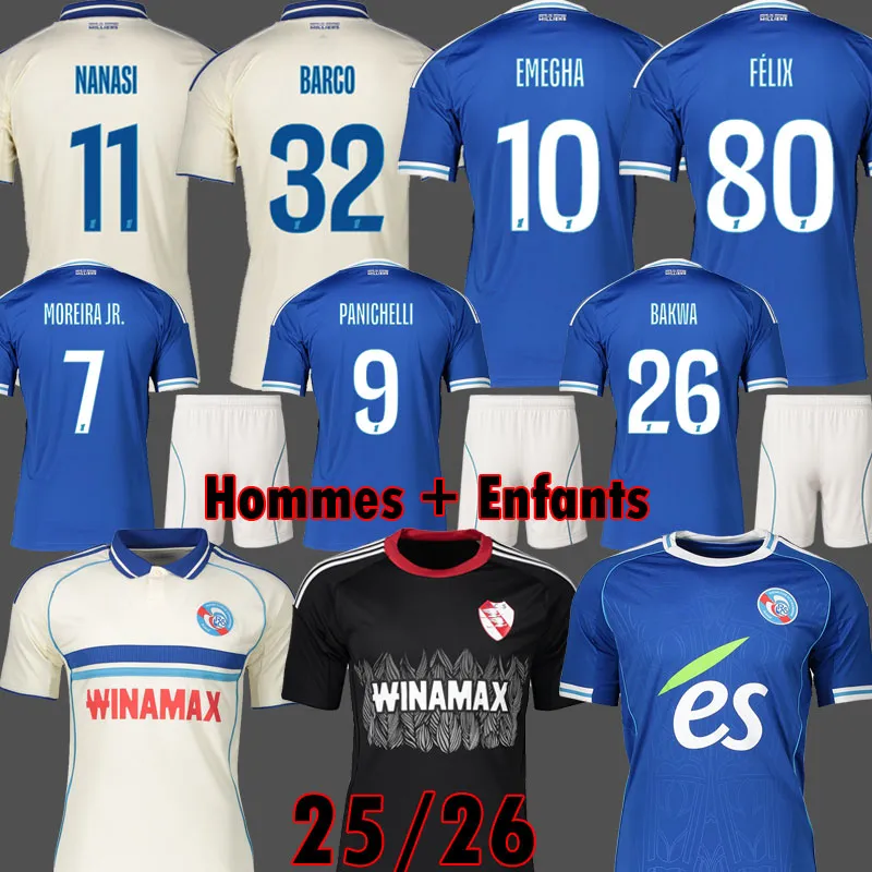 RC Strasbourg Alsace EMEGHA Soccer Jerseys 25 26 BAKWA FELIX
