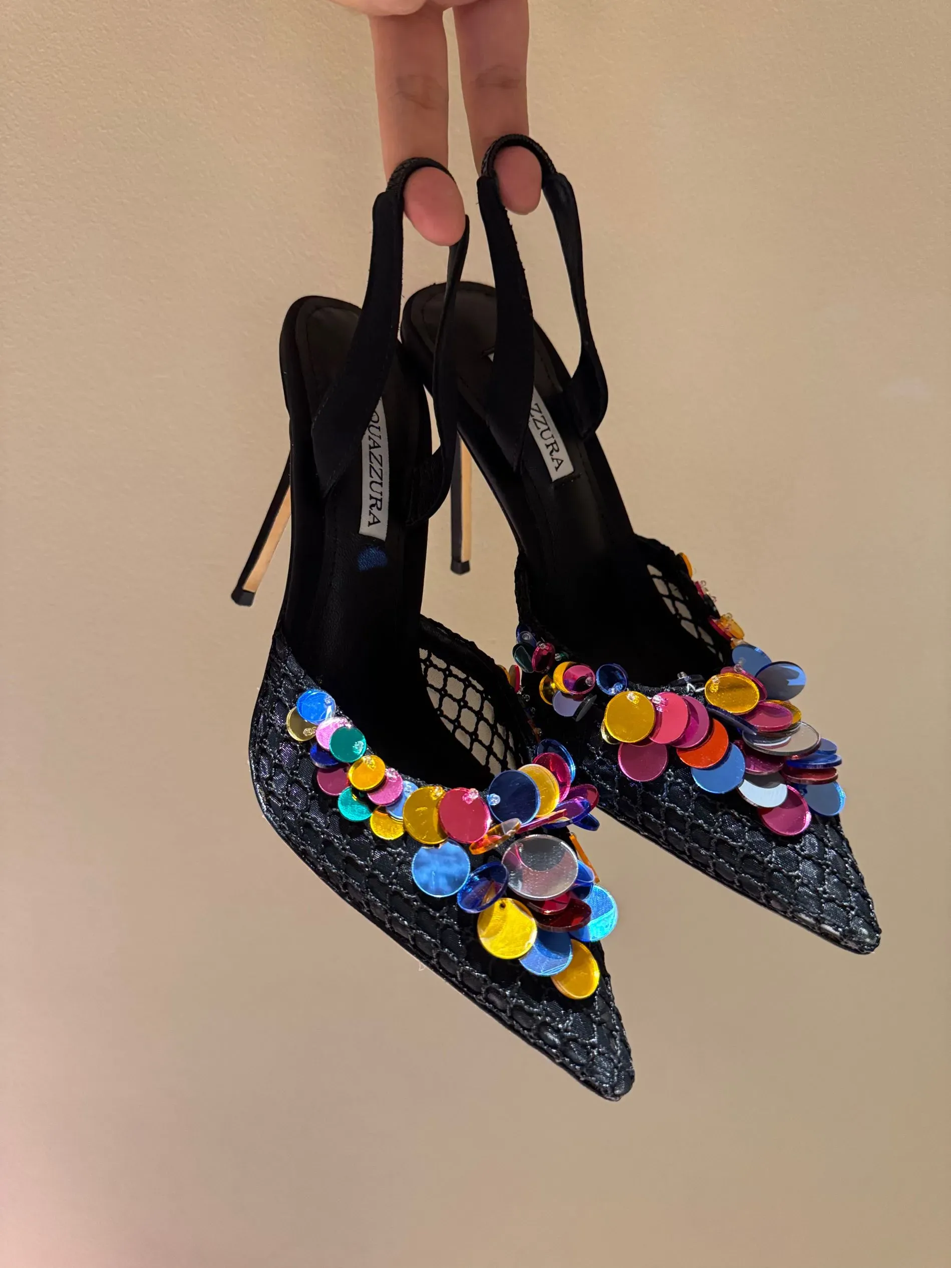 Joliss Escarpins Femmes Aiguille Pointus à Enfiler - Chaussures Élégantes Soirée Et Robe - Talon 8.5 Cm
