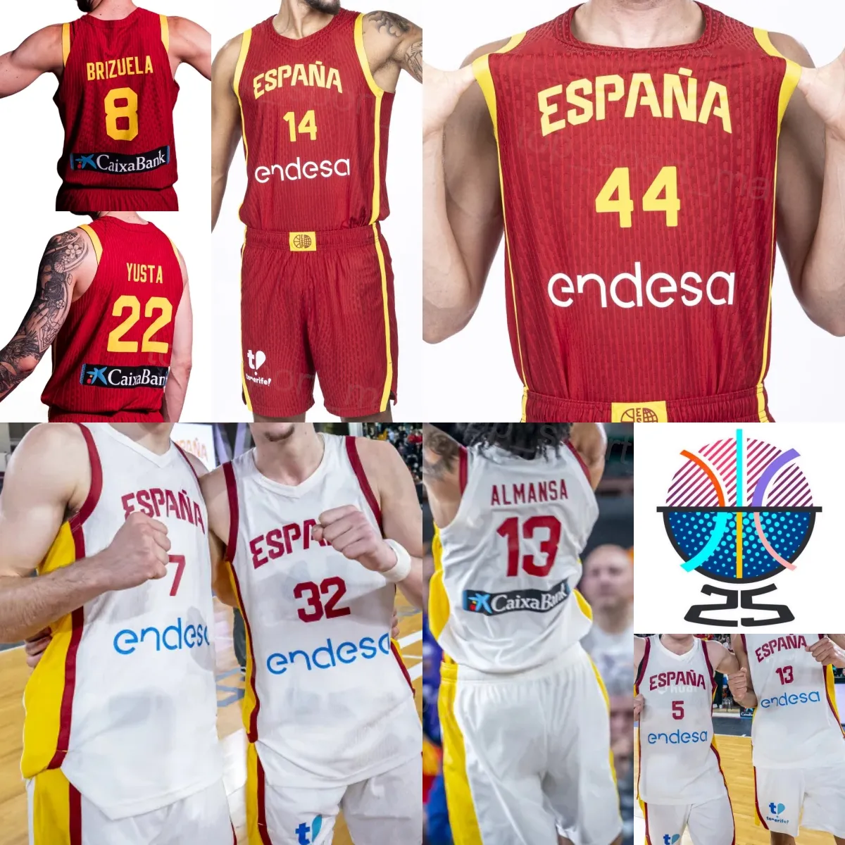 Camiseta Seleccion Camisetas De Baloncesto 2020 Camiseta EspaÃ±a - Main Image