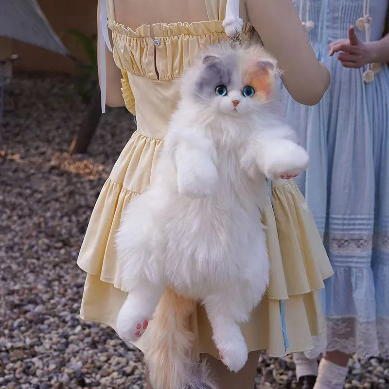 Wudaizhi Zaino in Peluche a Forma di Zampa di Gatto, Borsa a Tracolla Kawaii, Grande capacità, Casual, Giorno, per Wudaizhi Zaino in Peluche a Forma di Zampa di Gatto, Borsa a Tracolla Kawaii, Grande capacità, Casual, Giorno, per