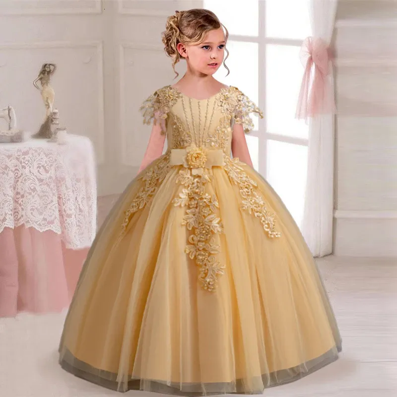 graduation dress for 12 year old 2025 Elegant Girl Wedding Embroidered Mesh Princess Dress 4-12 Girls Party Prom from Dhgate Girl's Dresses 6th grader grade 6 graduation dresses
