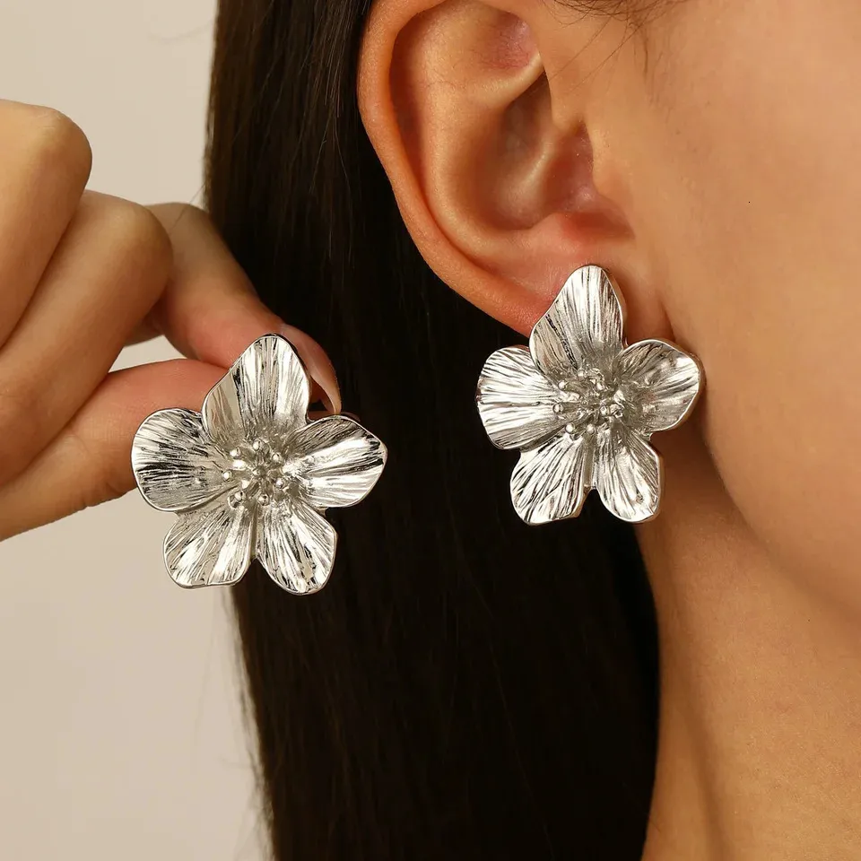 Orecchini A Goccia Vintage In Argento 925 | A Forma Di Fiore | Ipoallergenici | Regalo Per Donna Con Scatola