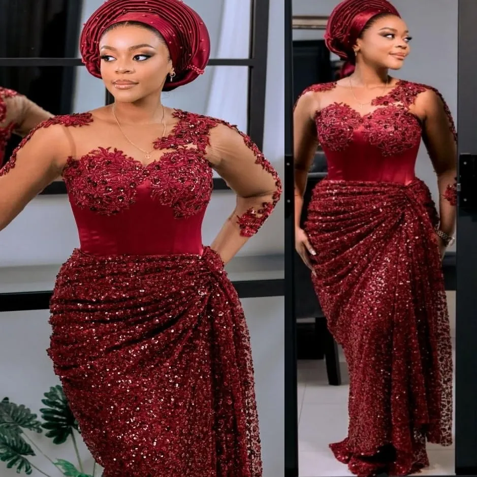 burgundy embellished dress Maëlie Burgundy Embellished Flared Maxi Dress main image 1