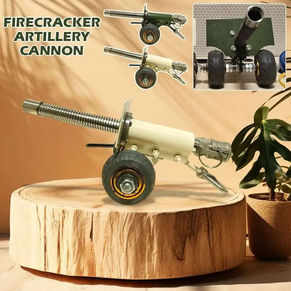 Firecracker Artillery Cannon, 304 Stainless Steel Mini Cannon Launcher Model Heavy Handcraft Military Model Collection Gifts Desktop Ornaments F7k8 Firecracker Artillery Cannon, 304 Stainless Steel Mini Cannon Launcher Model Heavy Handcraft Military Model Collection Gifts Desktop Ornaments F7k8