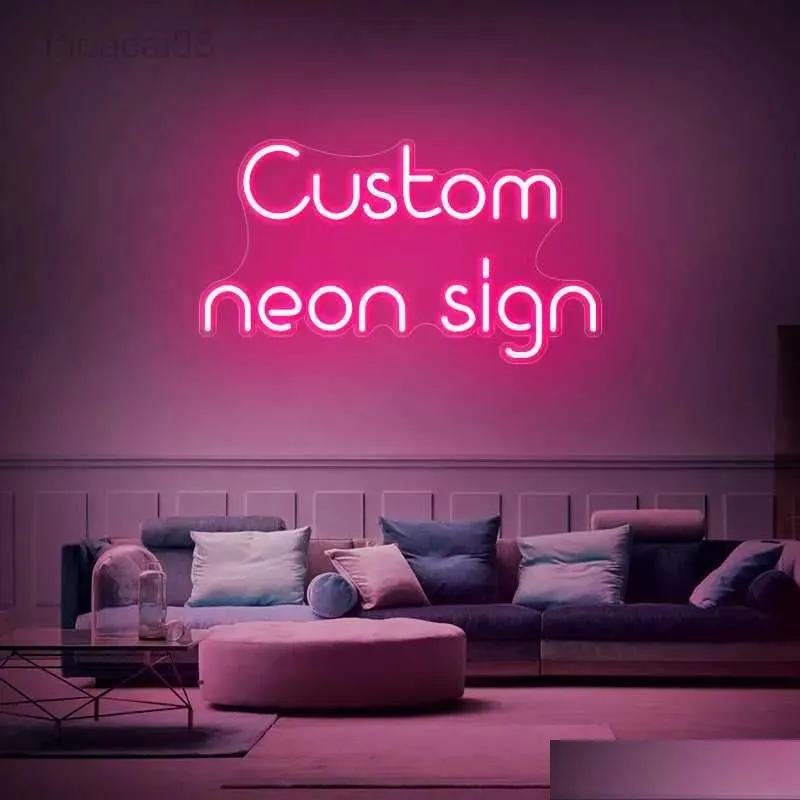 Customizable LED Neon Yahoo Sign In With Split Letters For Weddings ...