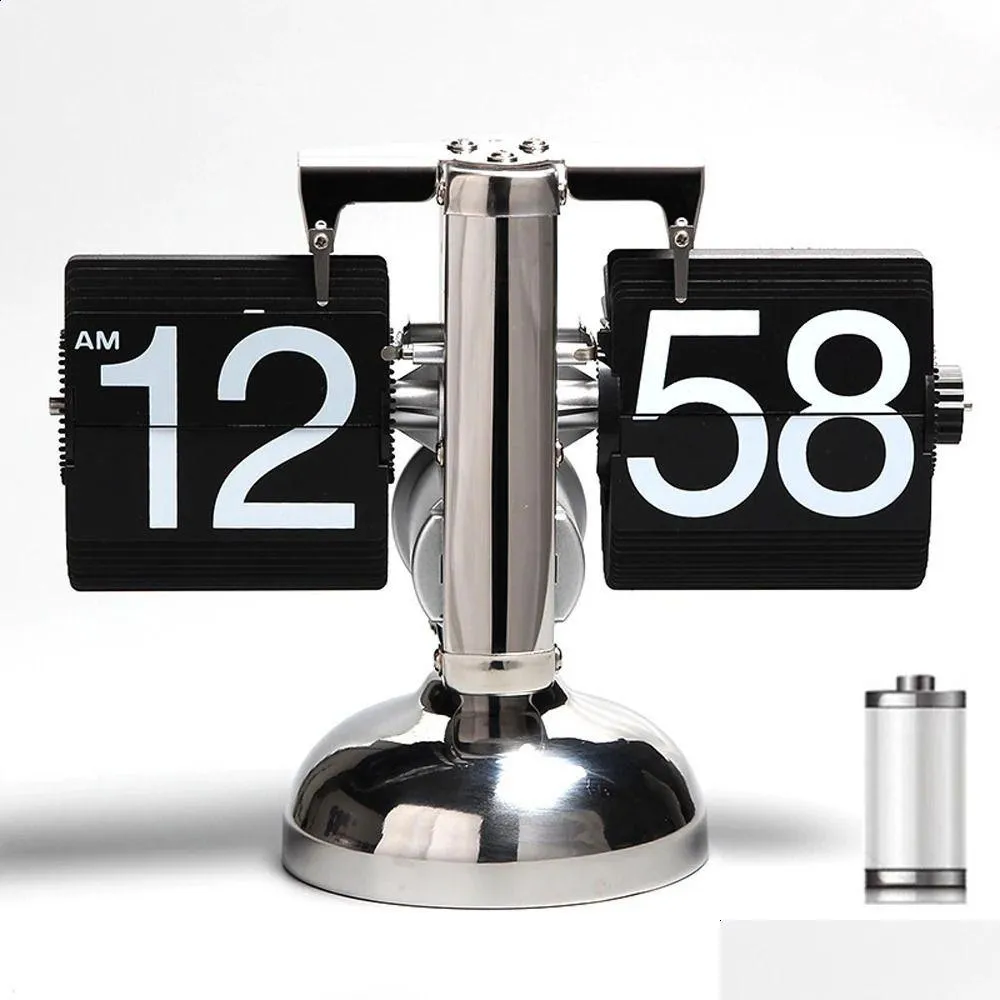 Smart Flipping Desk & Table 24 Hour Clock Time With Digital Page ...