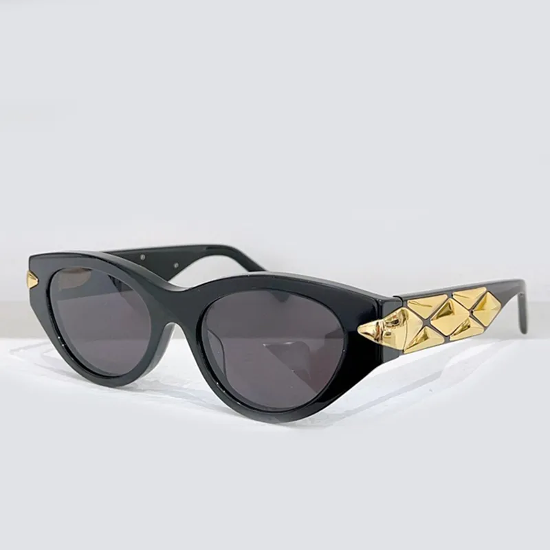 Cat Eye Sunglasses Metal and Acetate Fiber Frame UV400  display picture 1