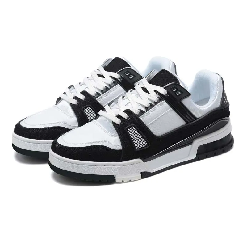 Free Shipping With Box Designer skate sneakers shoes chaussure for mens womens black white men women trainers scarpe Plate-forme casual luxury original