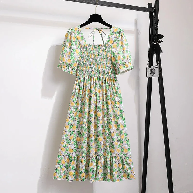 midi chiffon dress casual chiffon dress, Wrap dress, Summer midi chiffon dress, Womens dress, Long chiffon dress, Short sleeves dress, Custom dress, Xiaolizi 6111