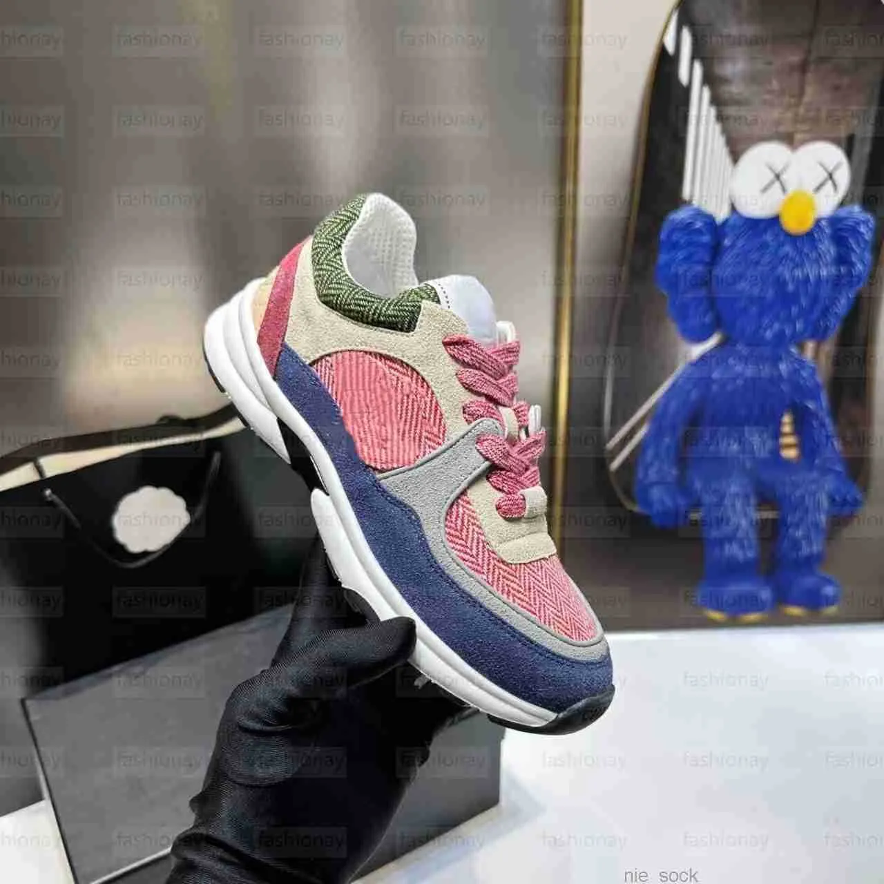 Reversed calfskin Sneakers