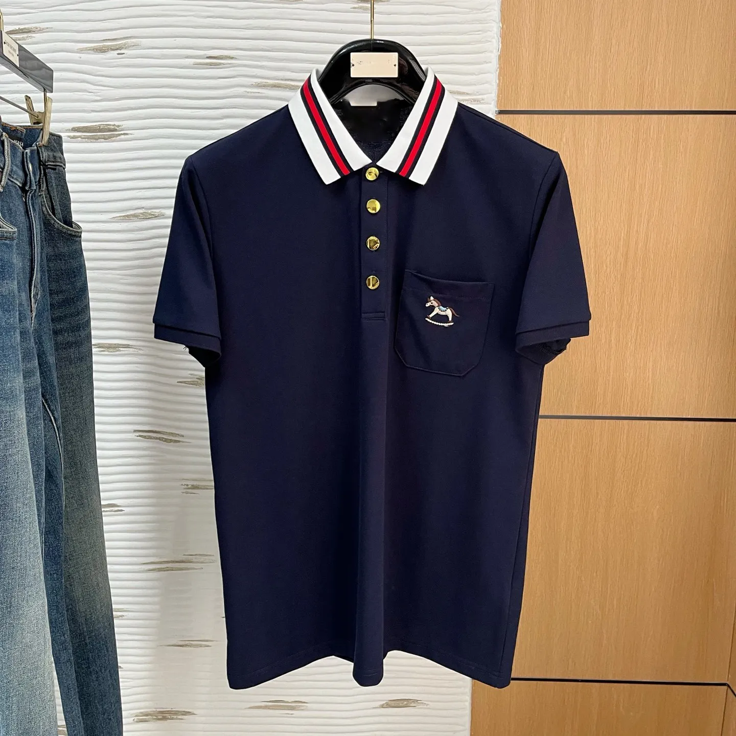 Save Big on Bulk Mens Designer Polo Shirts Men's Designer Polo Shirts:  Casual Short Sleeve Fashion Tee Summer 2025, Sizes M XXXL Best Deals on 