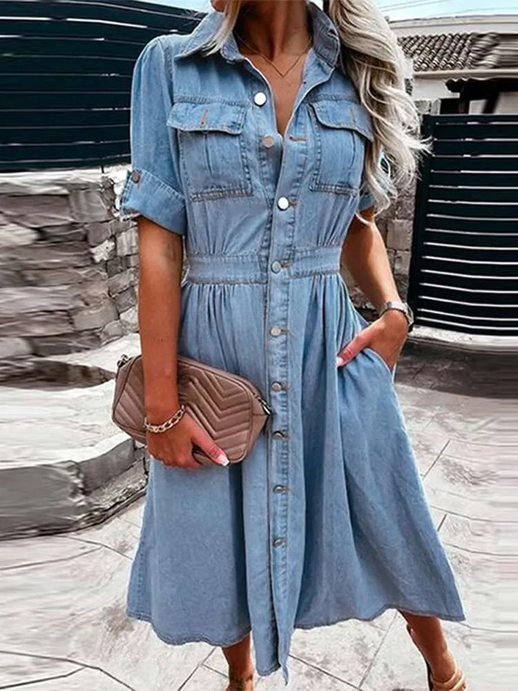 party dresses plus size La Femme Short Jersey Off the Shoulder Dress - Red Color:Navy & Cornflower Blue Vines dusty pink High low Dark Wash Denim Dress