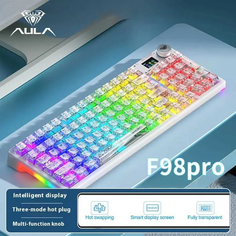 AULA F98 Pro Mechanical Keyboards 3 Mode Wireless... From Flies_like ...