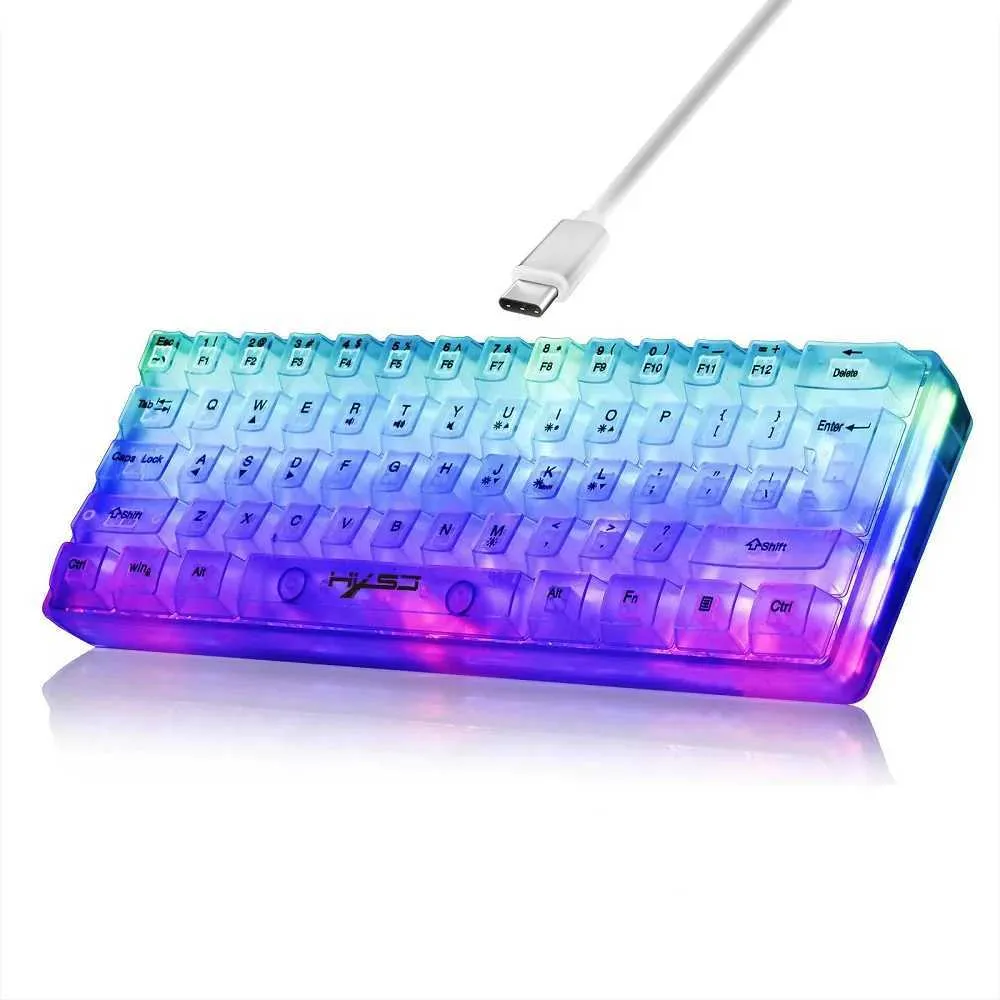Rainbow Mechanical Light Up Gaming Keyboard With... From Flies_like ...