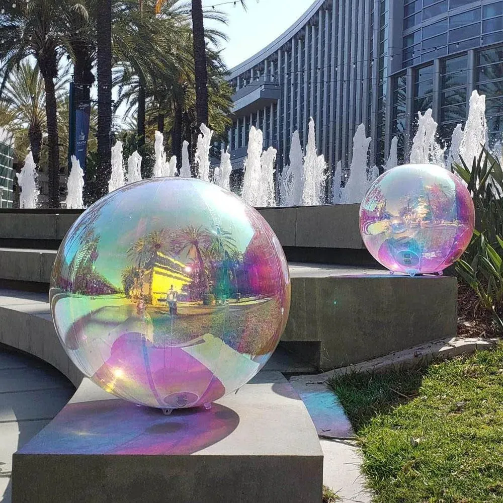 Iridescent Inflatable Mirror Ball: Big Shiny From