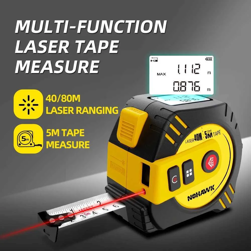 Wholesale Nohawk 40m/80m Laser Tape Measure Laser Distance Meter ...