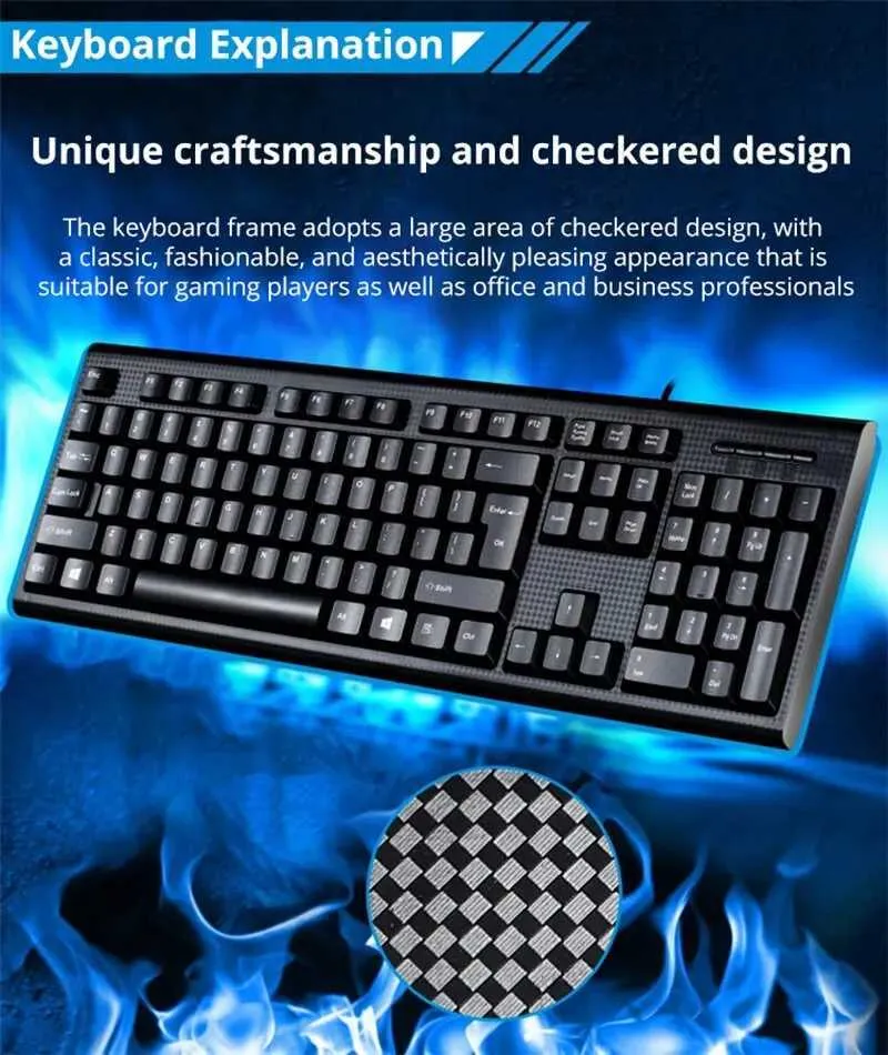 Square Line Keyboard Example USB Wired Keyboard Square Key Design, Ideal For... From Flies_like ...