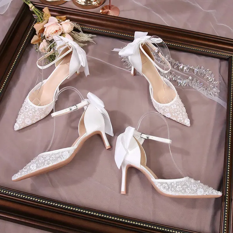 Men's White Satin Pumps Wedge Heels Open Toe Formal Dress Shoes with  Beading Decoration from Dhgate Dress Shoes - price 91.61