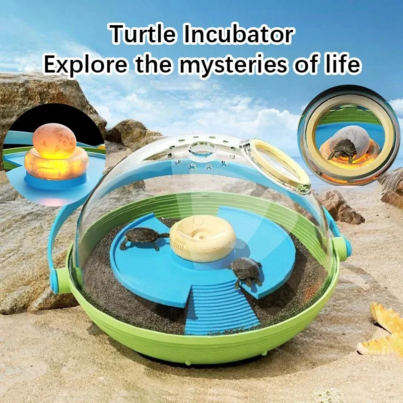 With Basking Platform Portable Turtle Breeding Box Removable Tortoise ...