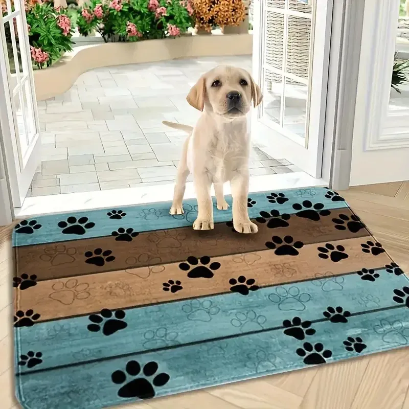 Save Big on Bulk Dog Door Mat For Muddy Paws Dog Placemat Paw Print  Entrance Mat Absorbent Muddy Dog Paws Carpet, Quick Drying Door Rug For  Home, Gray