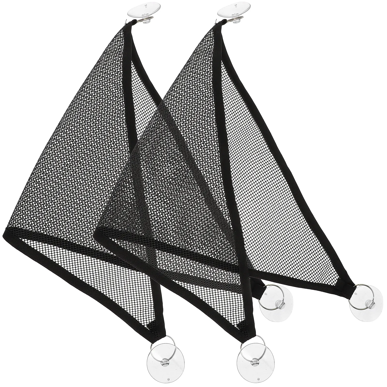2 Hamacs En Maille Pour Reptiles - Pour Terrarium Lézards, Geckos, Serpents - Avec Ventouses - Noir - 2