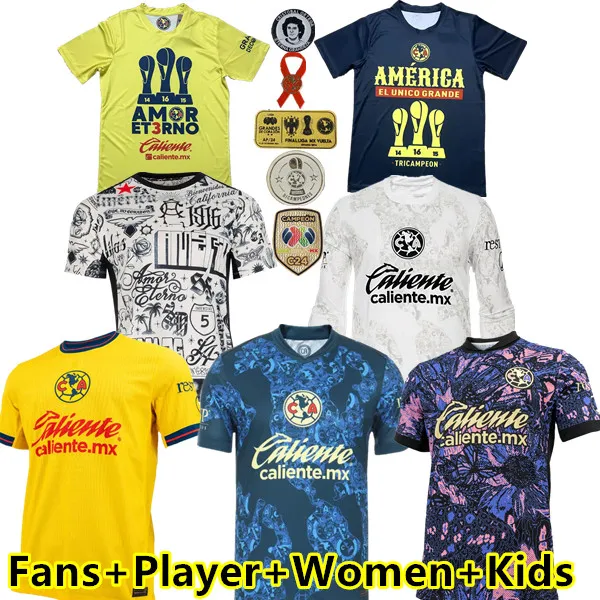 Save Big on Bulk Mexico 2024 Soccer Jersey S 4XL 2024 Liga MX Club America  Soccer Jerseys 23 24 25 Third HENRY FIDALGO