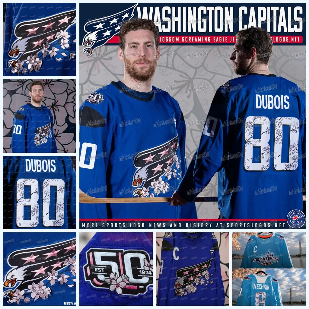 Capital Alex Ovechkin 2024 25 Cherry Blossom Hockey Jersey T.J.