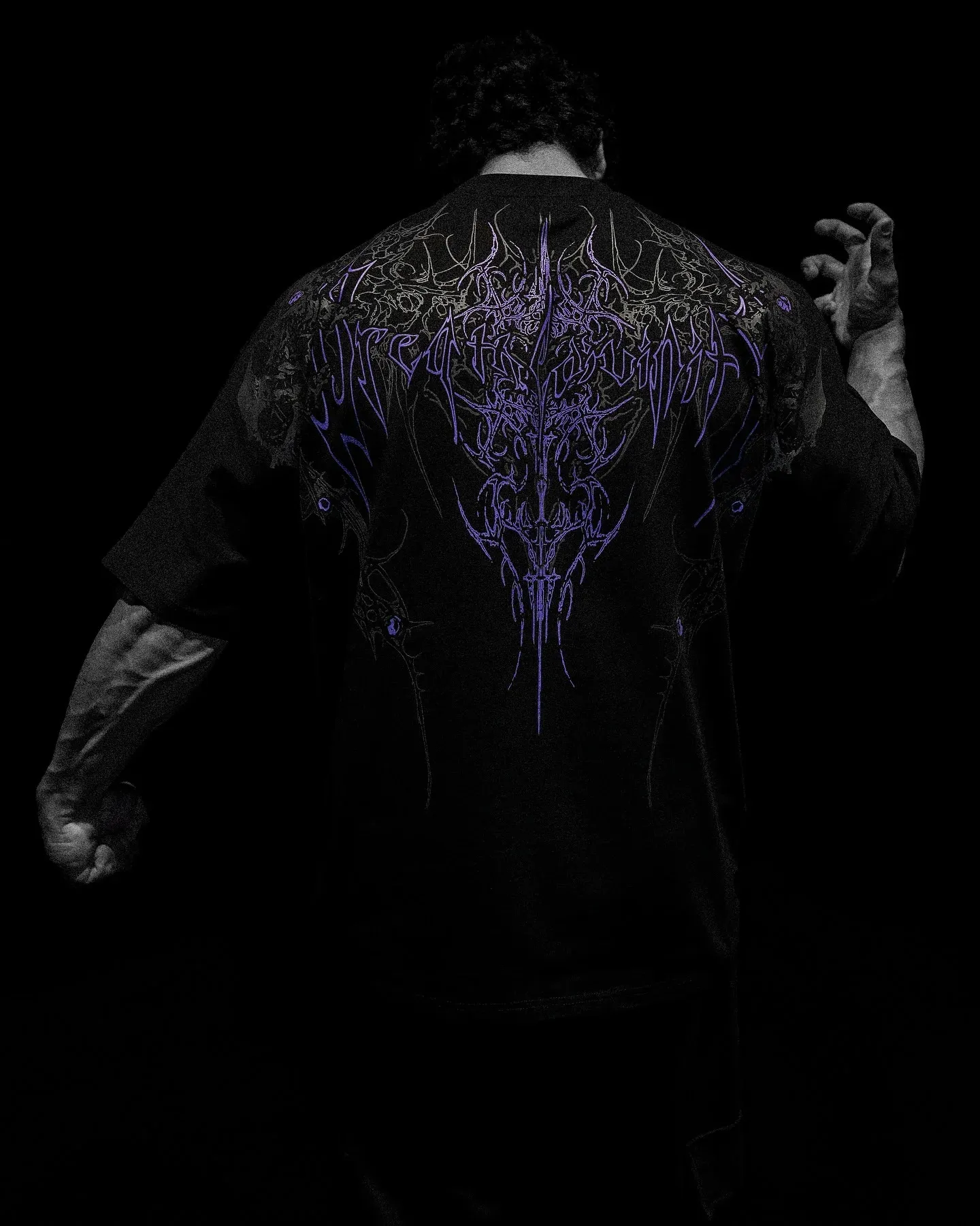 Breathedivinity Shirt GYM Oversized Tee In Black US From Bai06