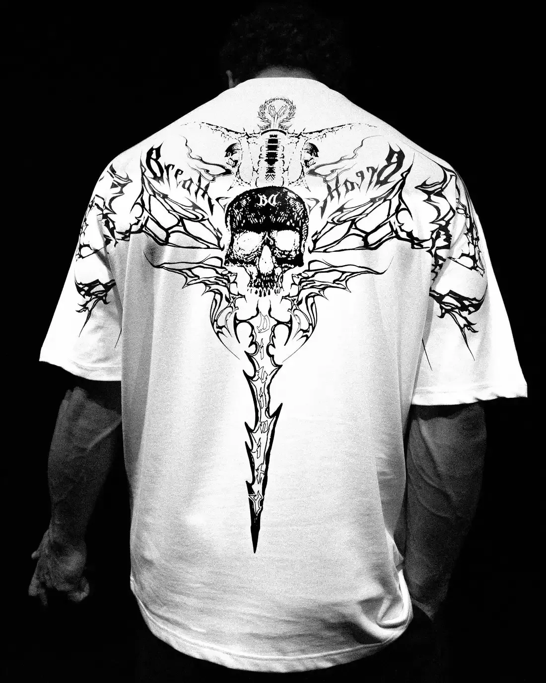 Breathedivinity Shirt GYM Oversized Tee In Black US From Bai06