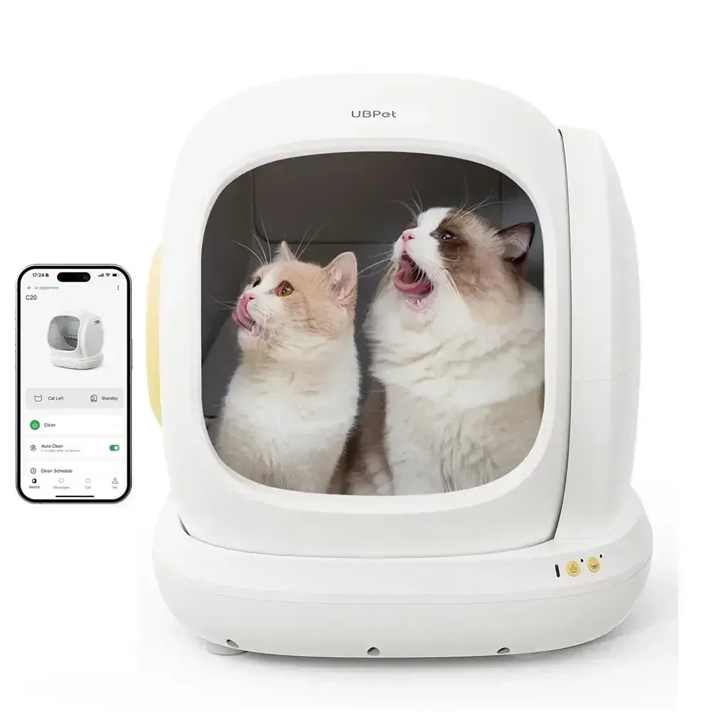 UBPET Airrobo C20 Automatic Cat Litter Box - Smart Multi-Cat Recognition  with App Control and Odor Management
