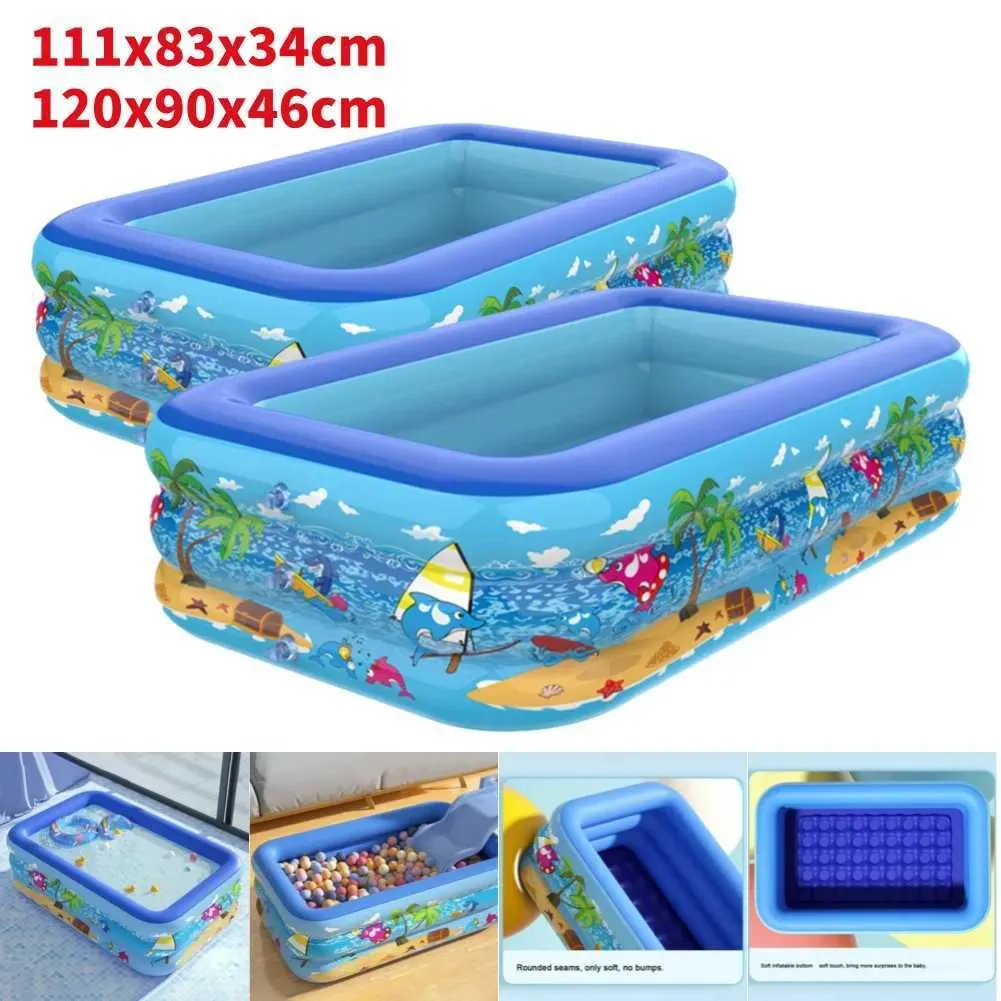 Large Inflatable Family Pool Large Inflatable Family Swimming Pool Massive Outdoor Water Play Pool ...