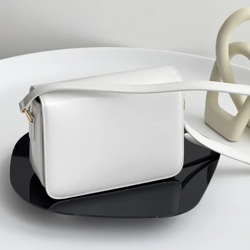 Small Rectangular Purse Designer Bag Women's Cowhide Leather Shoulder Handbag Small Square Flap ...
