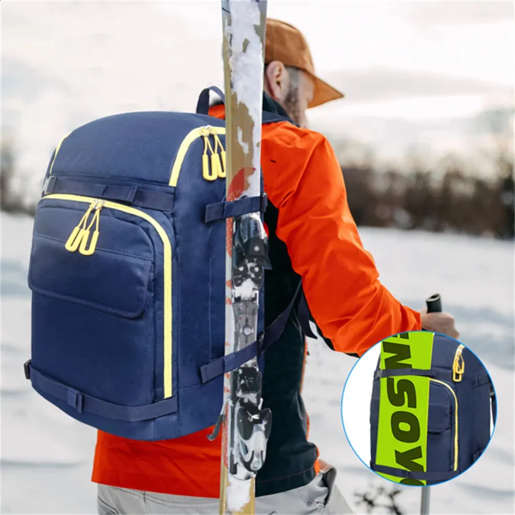 250305FBB 50L Blue Travel Ski Backpack Helmet,... From Camebag, $40.75 |  DHgate.Com