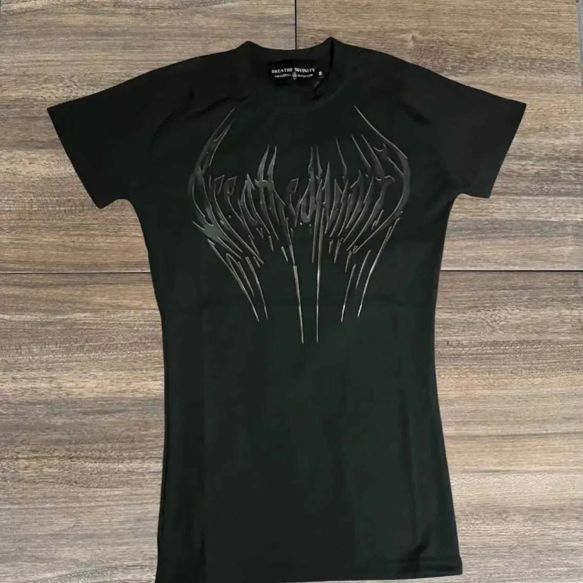 Breathedivinity Compression Shirt Short Slve Tops Muscle GYM