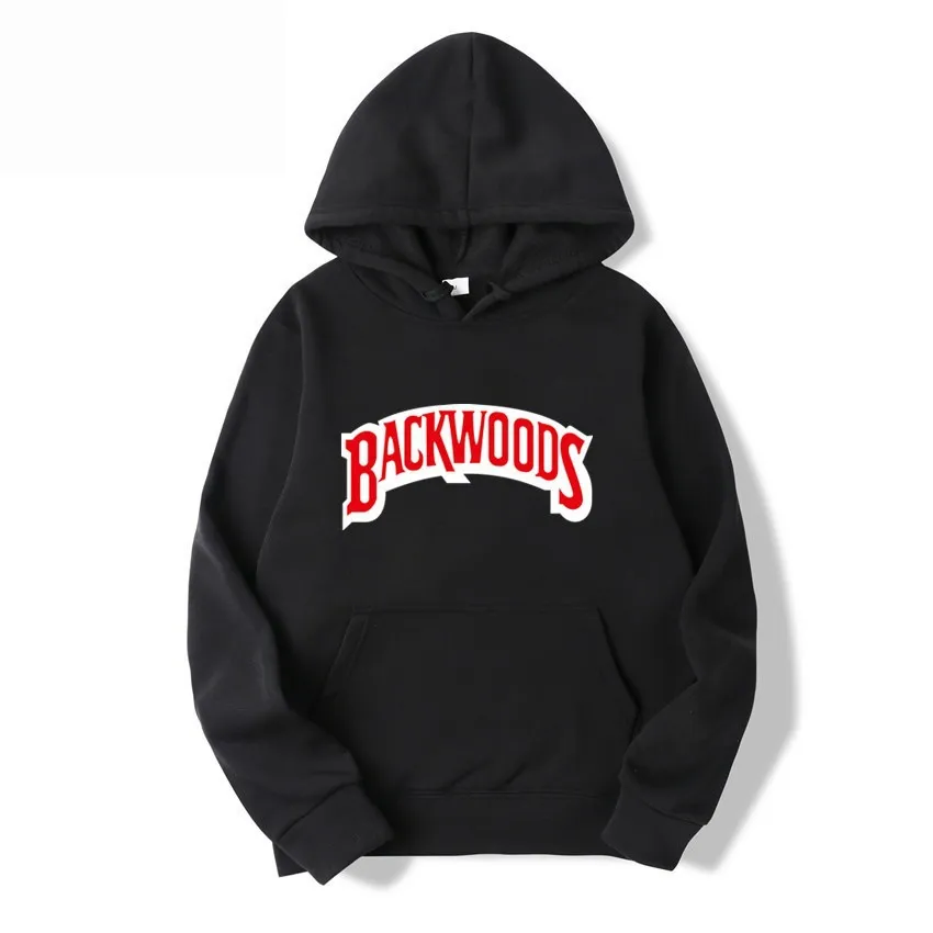 Couple Hoodie Set BackWOODS Printed Hip Hop Sweatshirt for Men