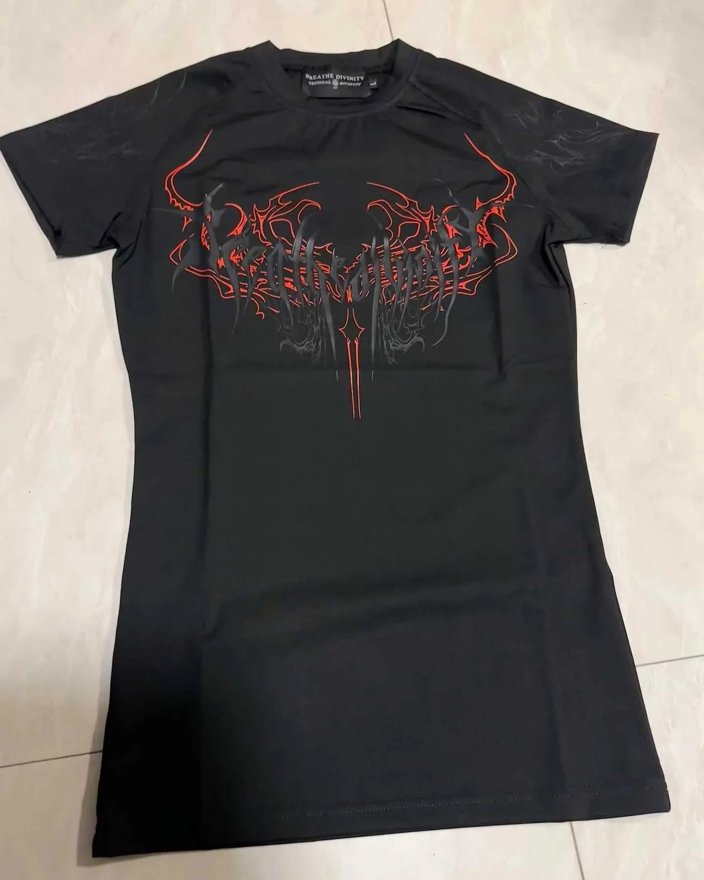 トップス Breathedivinity Evangelion T shirt Breathedivinity Compression Shirt Short Slve Tops Muscle GYM