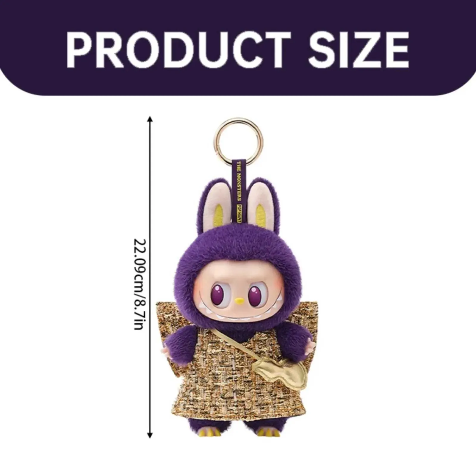 POP MART WINGS OF FORTUNE 紫色フィギュア LABUBU × PRONOUNCE - WINGS OF FORTUNE Vinyl Plush Hanging